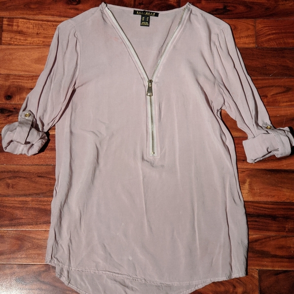 ✌️2 for 10👐 edgy zipper-front blouse - Picture 2 of 3